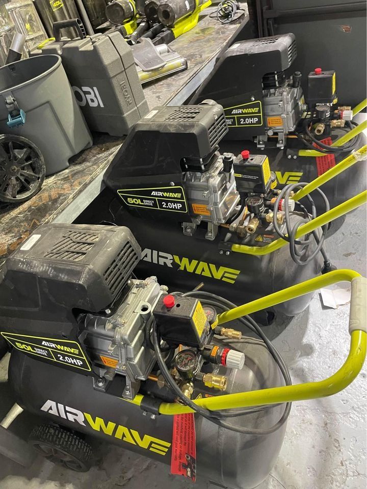 RYOBI AIR WAVE 2HP 50L AIR COMPRESSOR DIRECT DRIVER