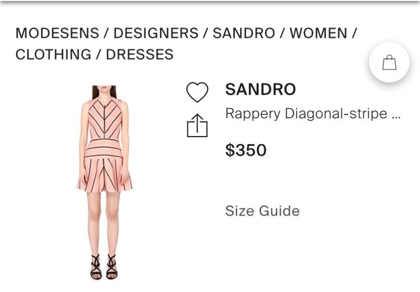 Sandro Paris Rappery Mini Dress (Category: Dresses) located in Cebu City. Submitted by kating0119 (Listing ID 1314488820, Image 2). Description: Good as new Complete with wash tags Never worn Best fits xs-small rfs: wrong size.