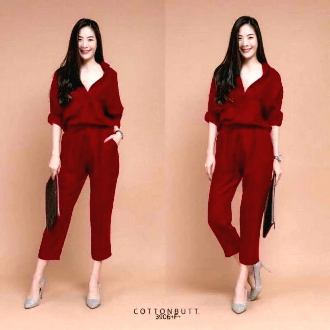 Sasha Loves - Bangkok Rayma Coordinates (Category: Sets or Coordinates) located in Muntinlupa City. Submitted by sashaloves (Listing ID 1314518834, Image 3). Description: Sasha Loves - Bangkok Rayma Coordinates Free Size | Fits medium to large body frames Chest Circumference: 37" Waist: 26" to 31" Length: 31" 2-pc Set | Premium thick fabric | Garterized pants with pockets Made in Thailand Actual color may vary due to lighting and camera resolutio