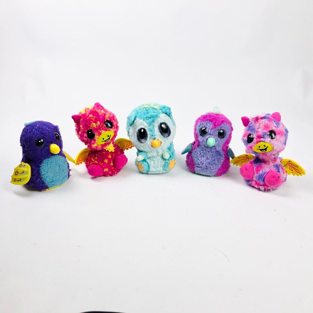 SPIN MASTER HATCHIMALS Chipadee Penguala Giraven Twin Giraven Pink Glitter Draggles Battery Operated Interactive Plush Toy Hobbies Toys Toys Games on Carousell