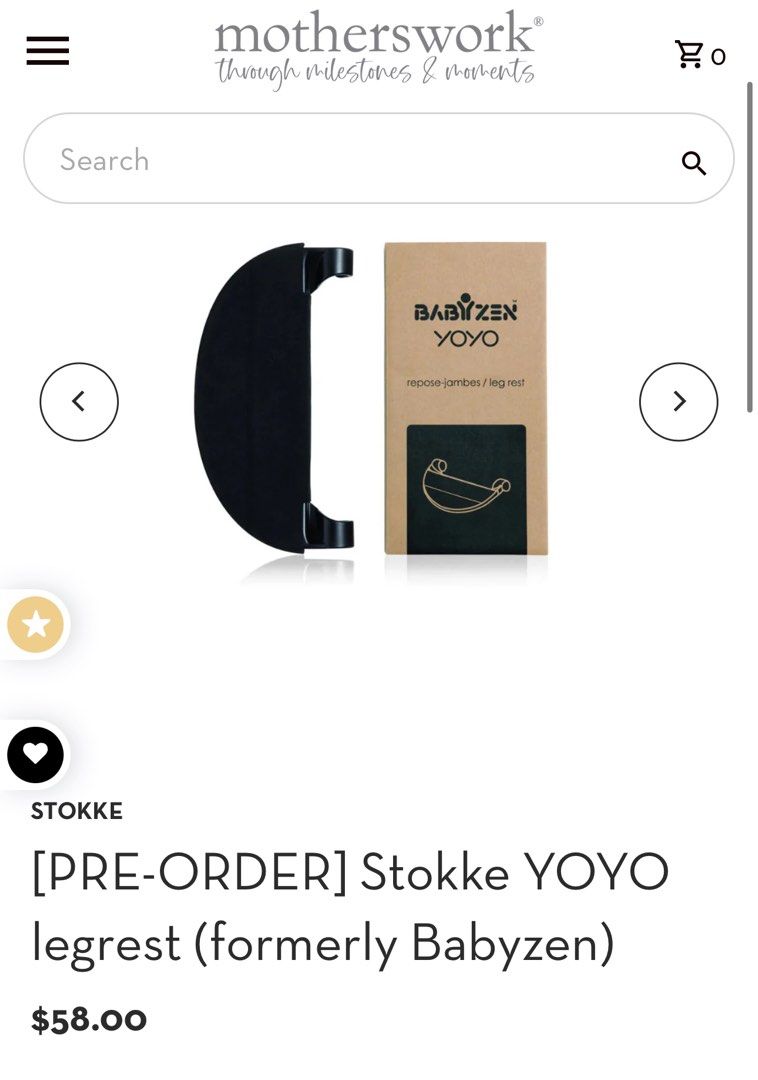 Stokke BabyZen YOYO legrest formerly Babyzen Babies Kids Going Out Strollers on Carousell