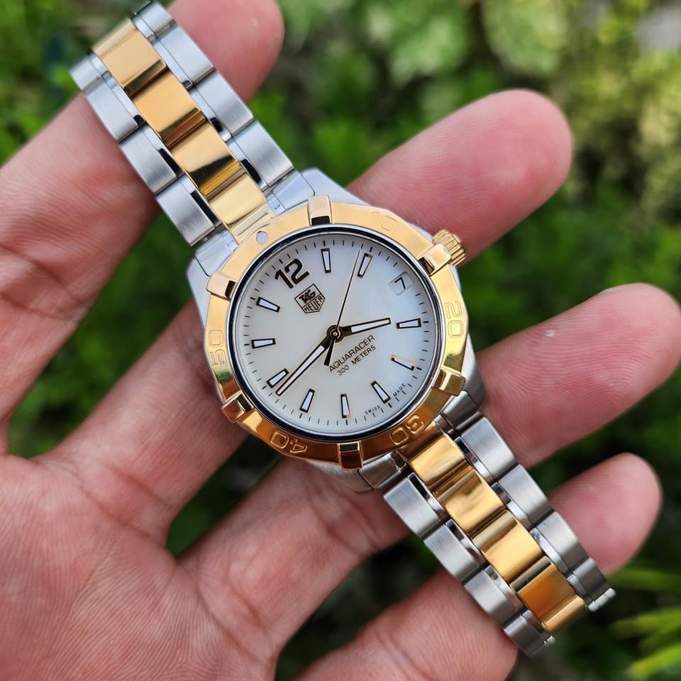 Tag heuer aquaracer ladies two tone sale