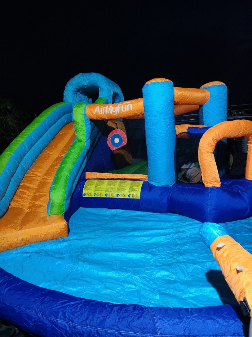 TAKE ALL Inflatable water slide (Category: Infant Playtime) located in Manila. Submitted by prettyme101395 (Listing ID 1314556974, Image 3). Description: LAHAT MALAMBOT NA HINDI KAMI MARUNONG MAGREPAIR WITH BLOWER MACHINE Bawal sa dry used pang wet used nalang pero malambot pdn di kmi tlga mrunong magrepair pool area lahat may leak na. ung unicorn madumi na TAKE ALL FOR 5k AS IS PO ITO dko alm pno p mggwan praan ito..