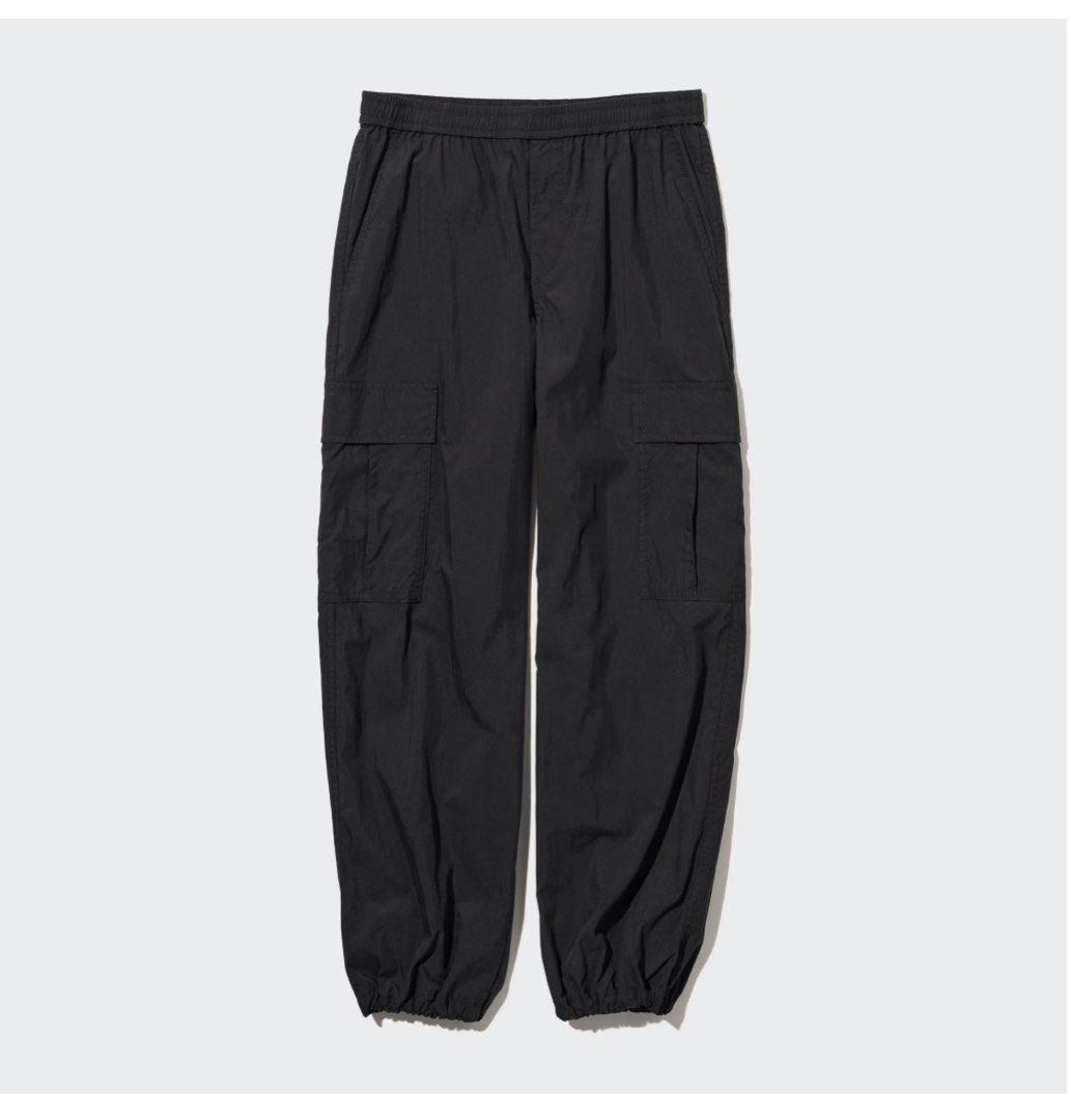 Uniqlo Women Easy Cargo Pants (Black) 2023 version, Women's