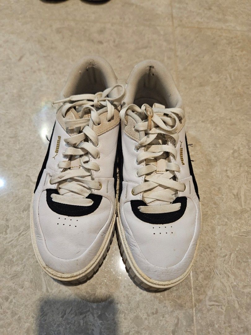 Women Puma Cali Sport Heritage White Black