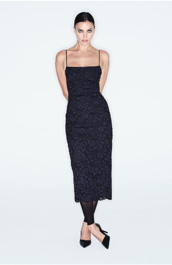 Zara Lace Midi Dress (Category: Dresses) located in Makati City. Submitted by another_wear (Listing ID 1314430411, Image 1). Description: This was bought for 4,995 last year and never used. Very pretty and flattering dress! No longer available since this was from previous seasons ago. :) Perfect dress for formal events such as parties, weddings, etc..