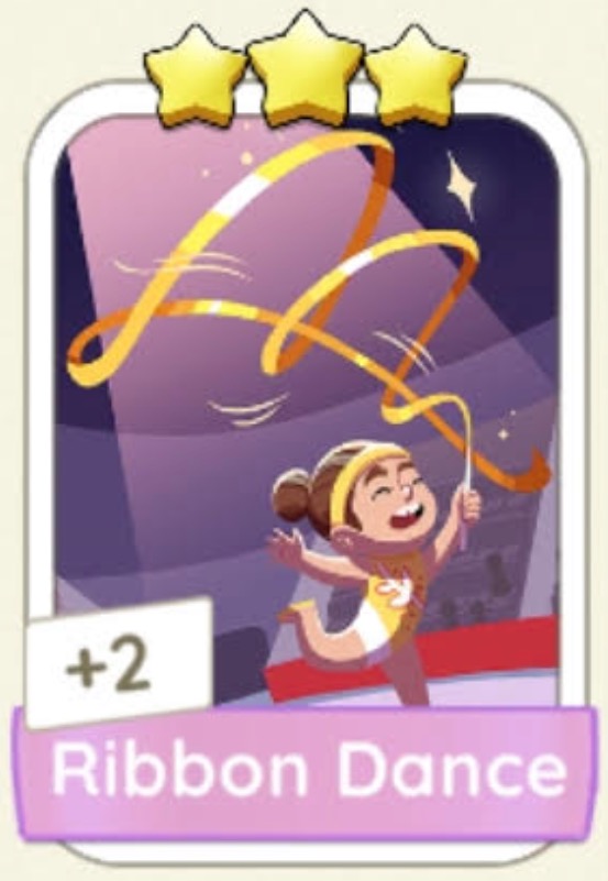 3 STARS Ribbon Dance Set 11 Gymnastics MONOPOLY GO MOBILE GAME APP ...