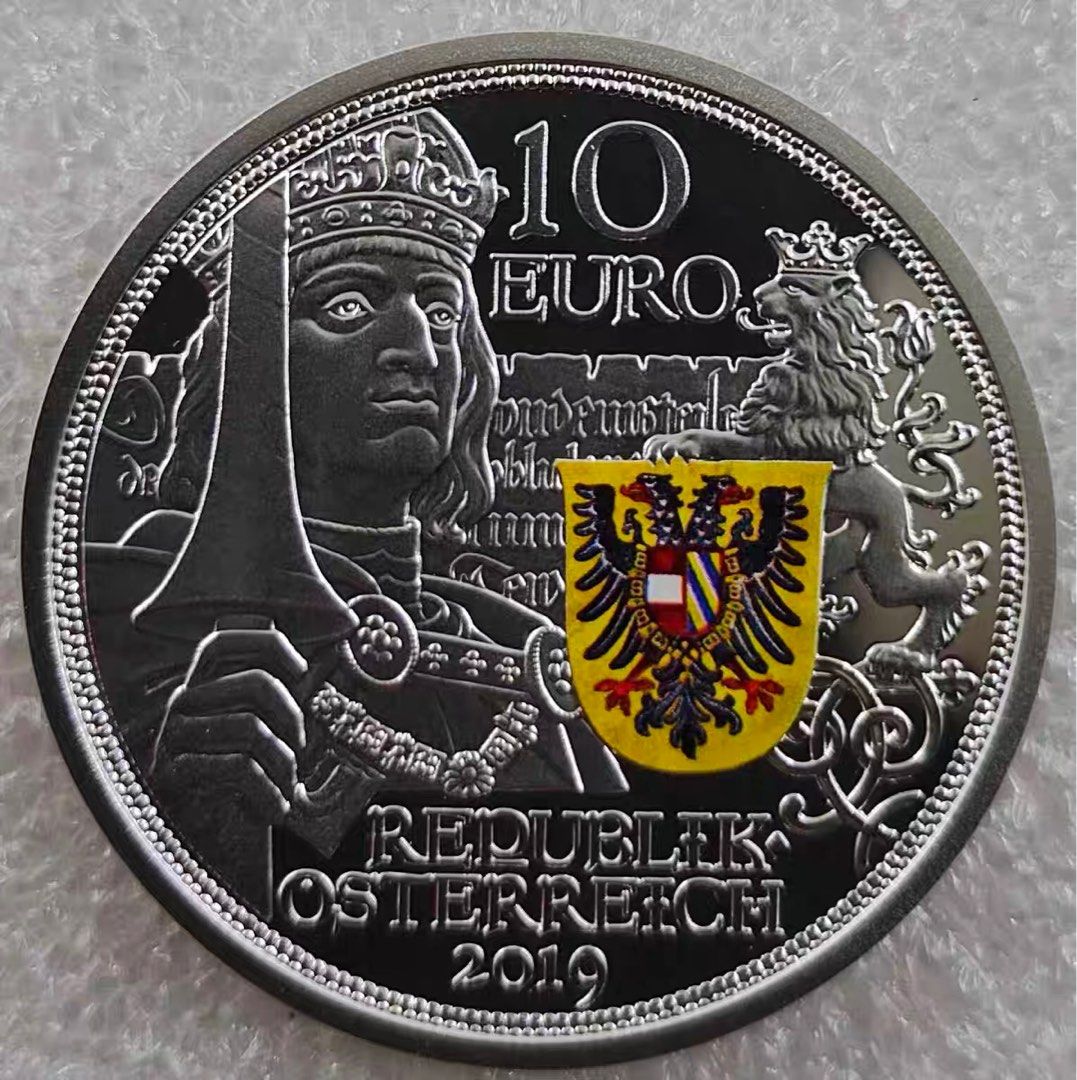 奧地利2019年騎士傳說系列-騎士精神10歐精制紀念銀幣, 興趣及遊戲, 收藏品及紀念品, 錢幣- Carousell