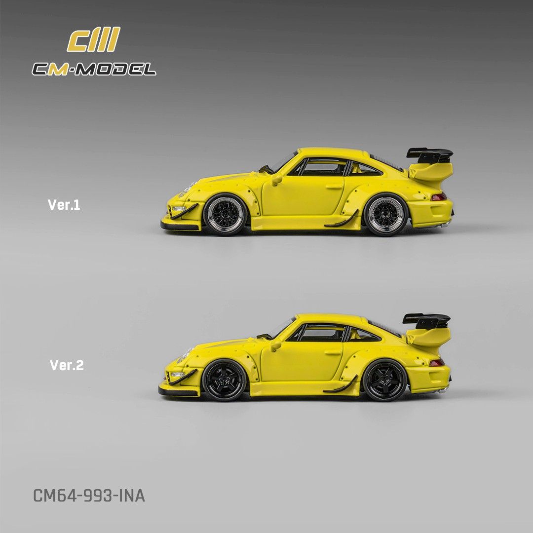 預訂 Pre-Order CM MODEL 1:64 RWB 993 YELLOW (Indonesia Exclusive) 印尼限定 ...