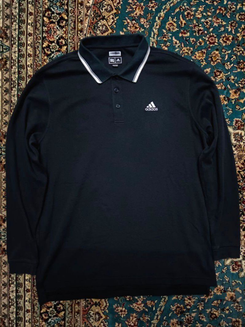Adidas climalite long sleeve polo store
