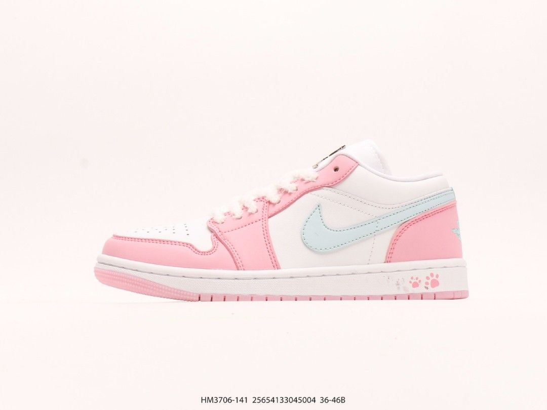 Low top pink jordans on sale