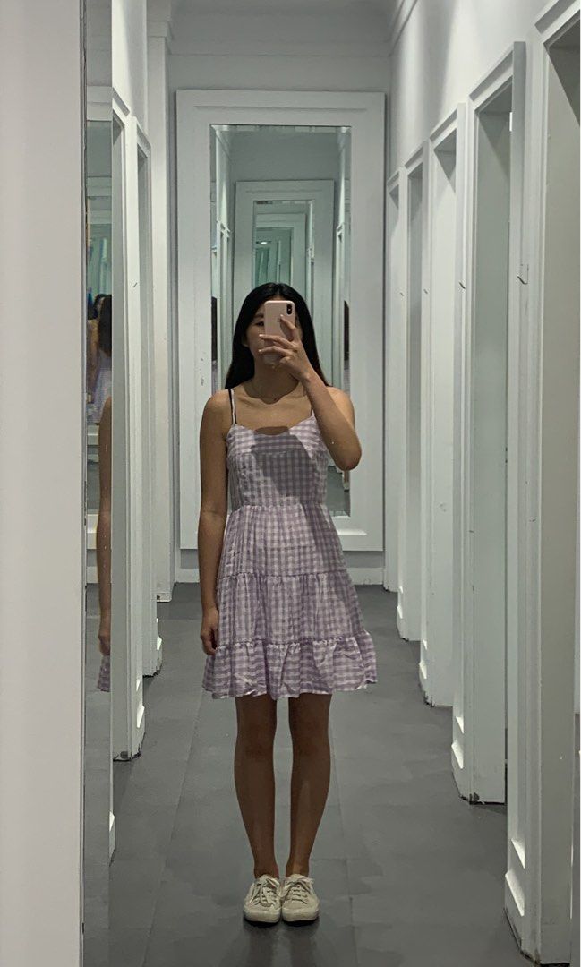 ALLY FASHION PURPLE GINGHAM TIERED DRESS, Women's Fashion, Dresses & Sets, Dresses on Carousell ALLY FASHION PURPLE GINGHAM TIERED DRESS, Women's Fashion, Dresses & Sets, Dresses on Carousell