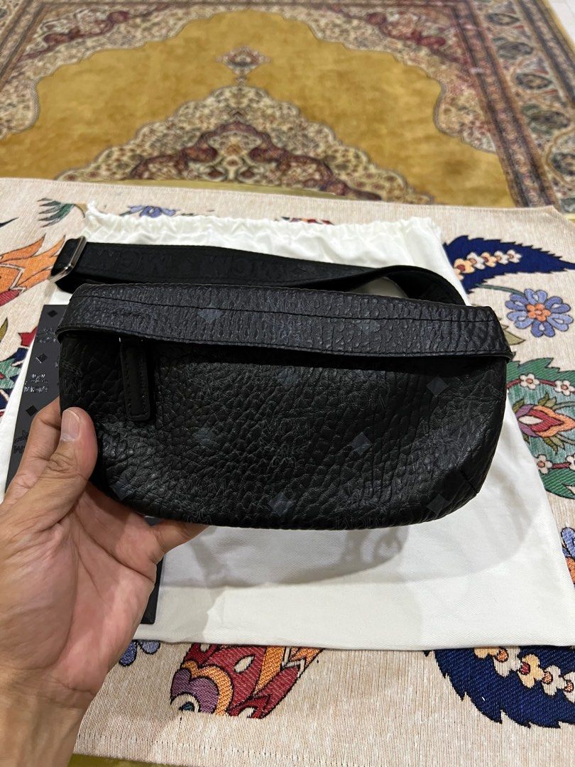 Authentic MCM Visetos Small Chest bag Black