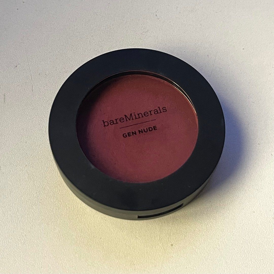 Bare Minerals Gen Nude Powder Blush (Category: Makeup) located in Bacolod City. Submitted by pomppurins (Listing ID 1314655278, Image 1). Description: — used well — shade: you had me at merlot — sanitized thoroughly — does not come with box.