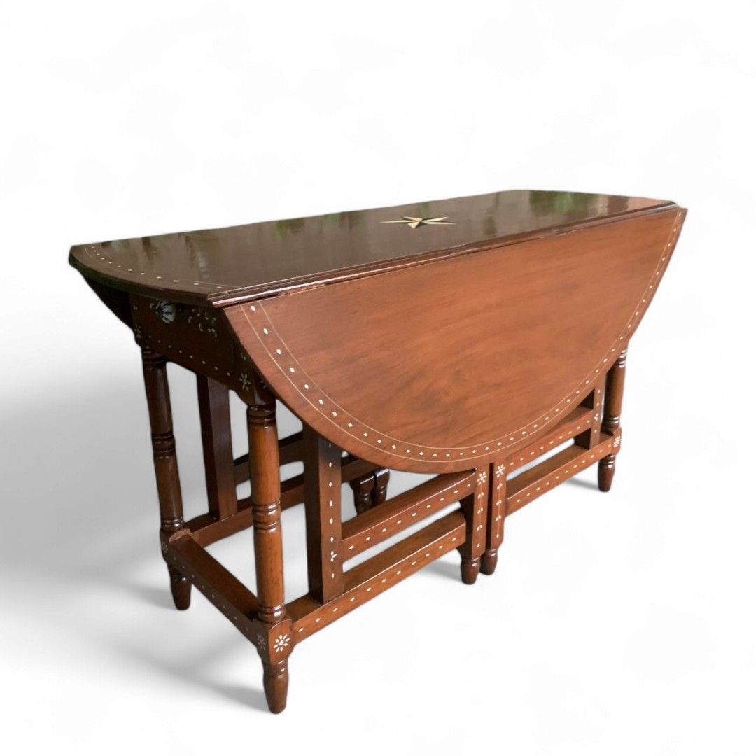 Colonial Magic Table BEAUTIFUL VINTAGE MAGIC TABLE- SOLIF NARRA WOOD, Furniture & Home ...