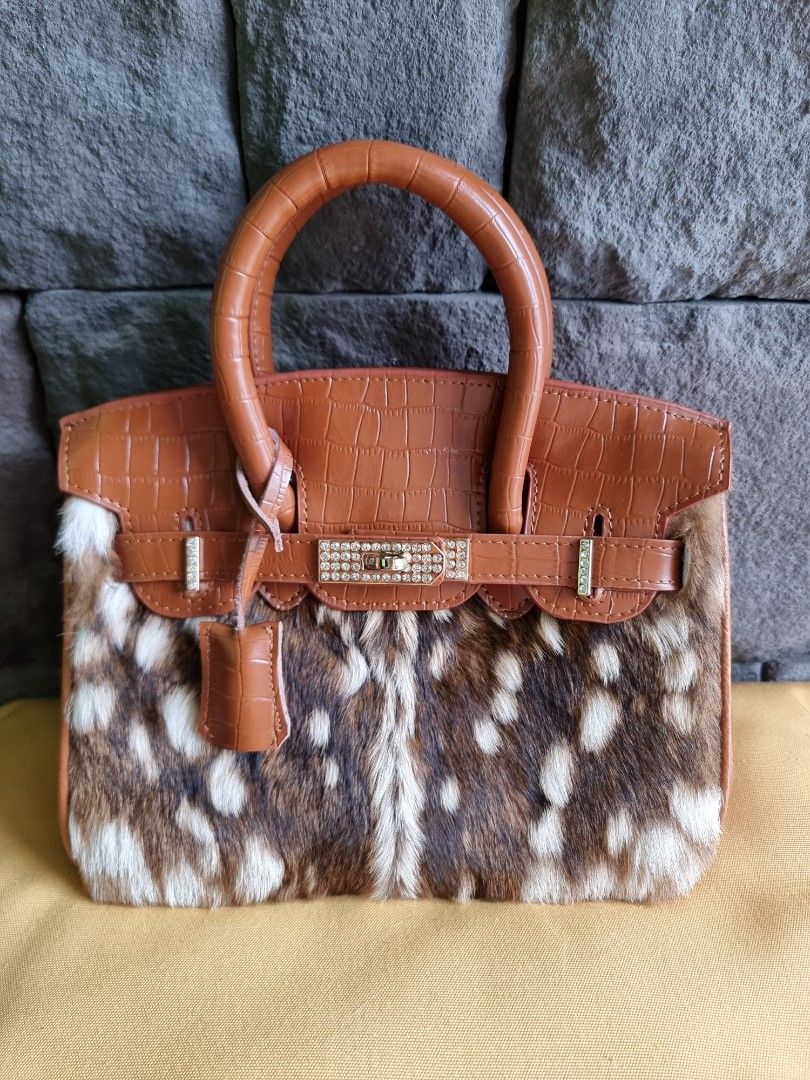 Birkin design bags in Fur, Luxury, Bags Wallets on Carousell