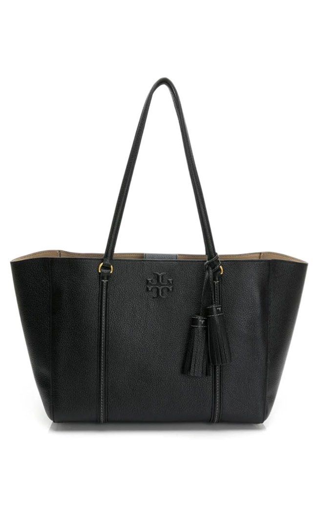 Tory burch mcgraw tote black on sale