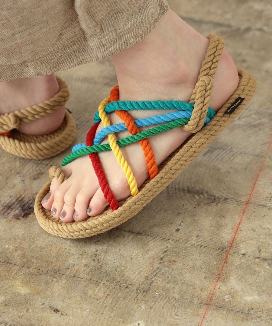 BOHONOMAD Rainbow rope sandal