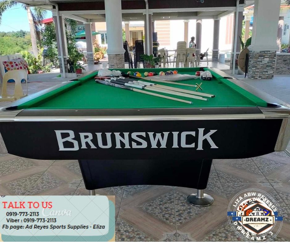 BRUNSWICK STANDARD SIZE BILLIARD TABLE FOR SALE, Sports Equipment ...