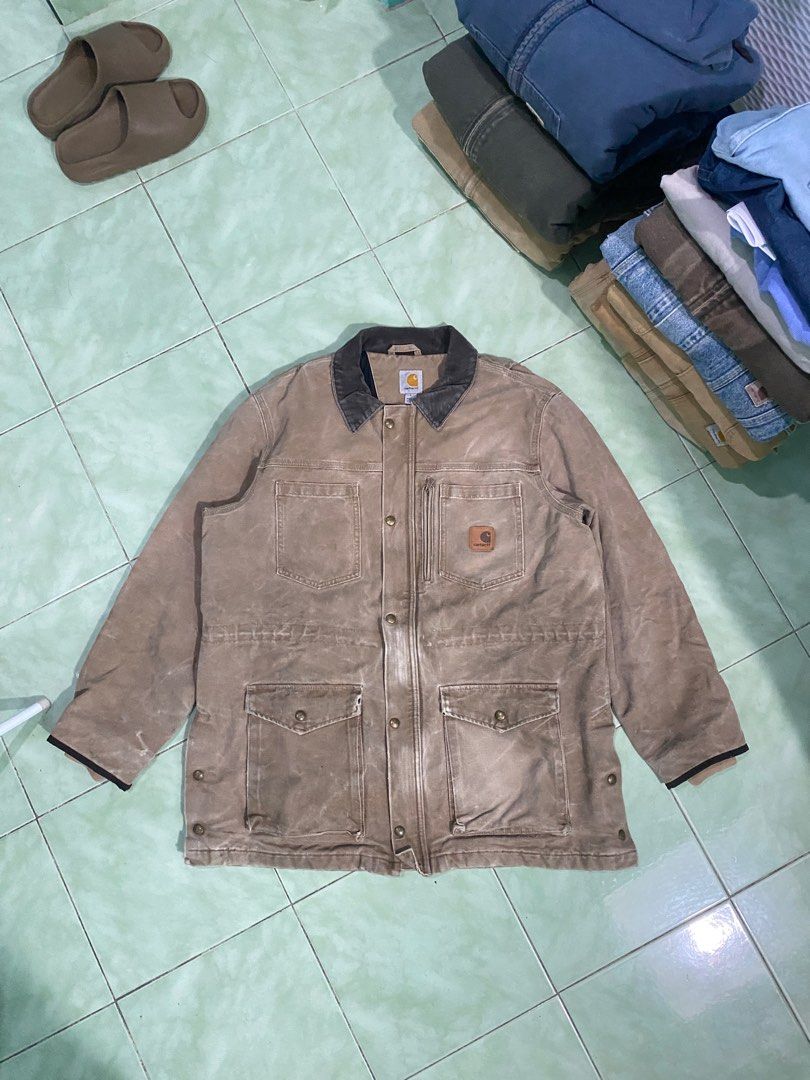 Vintage carhartt chore jacket cheap
