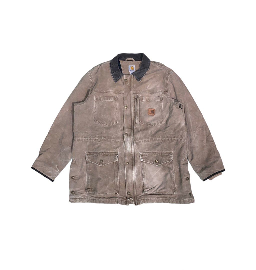 Carhartt Vintage Chore Jacket Men s Fashion Coats Jackets and Outerwear on Carousell