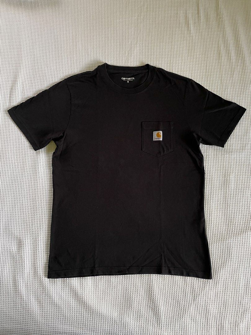 Carhartt WIP Black Pocket Tee Size Small Men s Fashion Tops Sets Tshirts Polo Shirts on Carousell