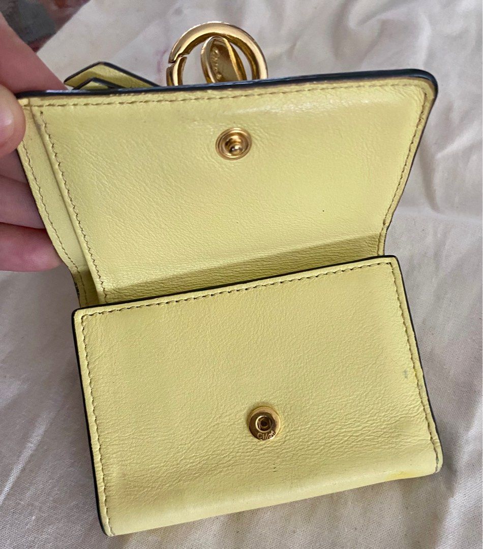 Chloe Alphabet Trifold Mini Wallet (Category: Luxury Bags & Wallets) located in Cebu City. Submitted by thedeclutteringmom (Listing ID 1314614872, Image 3). Description: Guaranteed original Moneyback if proven fake Clean inside With signs of use esp in color at the ribbon other than that the wallet is very nice Gold hardwares Soft leather (very matibay leather) 3 card slots inside bill compartment 1 coin compartment 1 bill slot Cute and nice in a