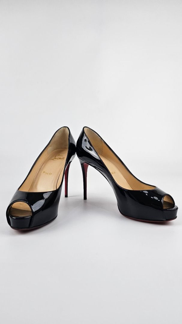 Christian Louboutin New Very Prive 100 Patent Black