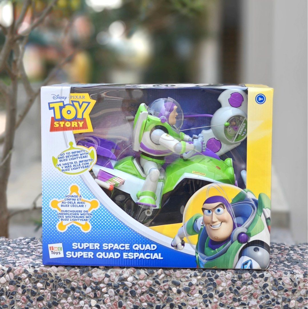 Clear Out the Warehouse Special Offer 100 Toy Story Disney Pixar Super Space Quad Oiginal Buzz Lightyear remote control electric motorcycle toy set