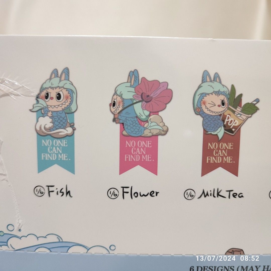 COMPLETE BOX Labubu Hide and seek Singapore Badge, Toys