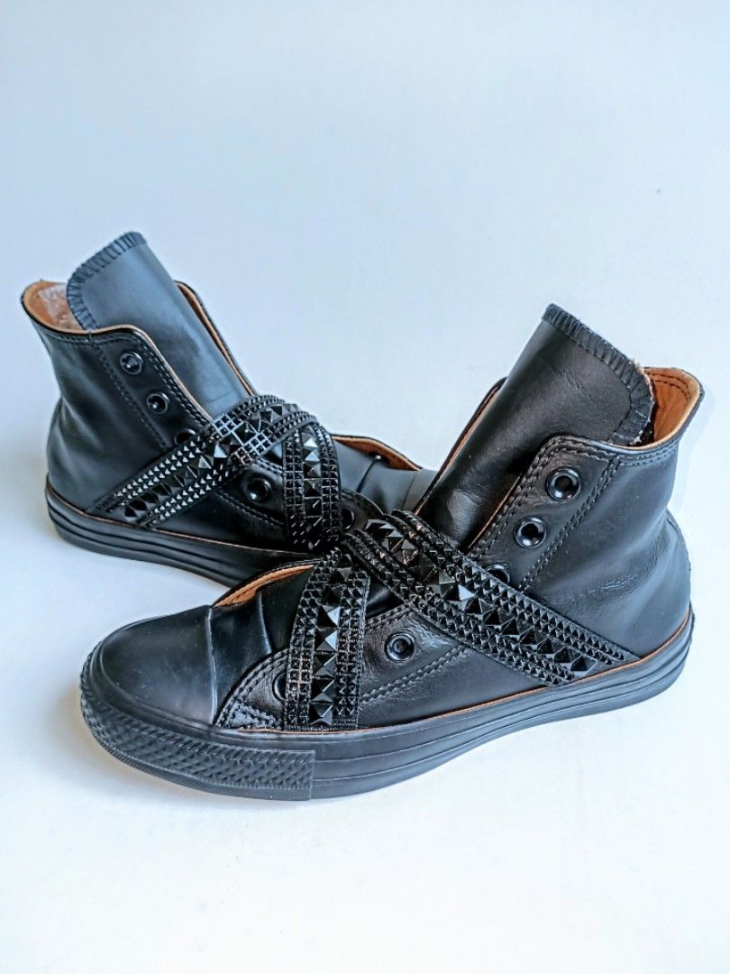 Converse chuck taylor all star punk strap leather high top store