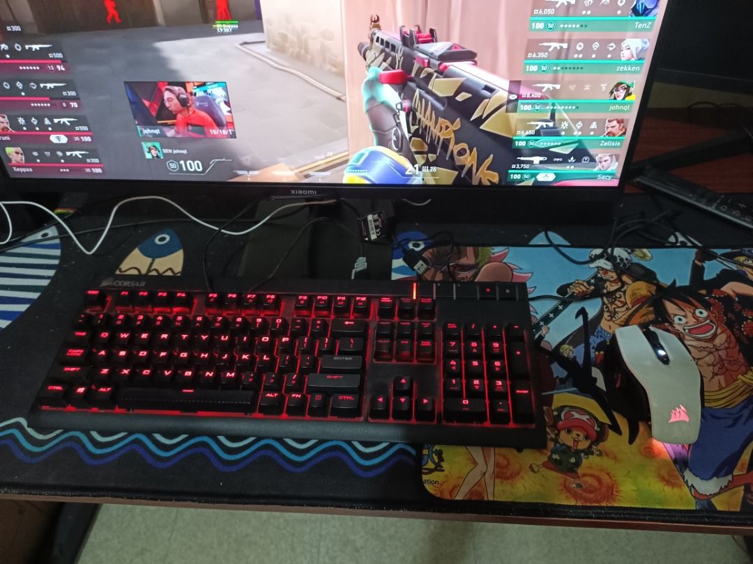 corsair keyboard and mouse (Category: Computer Parts) located in Pasig City. Submitted by olxph_97084647 (Listing ID 1314551320, Image 1). Description: Hi Selling my corsair m65pro rgb and strafe with red switch non rgb mainly used in playing valorant.