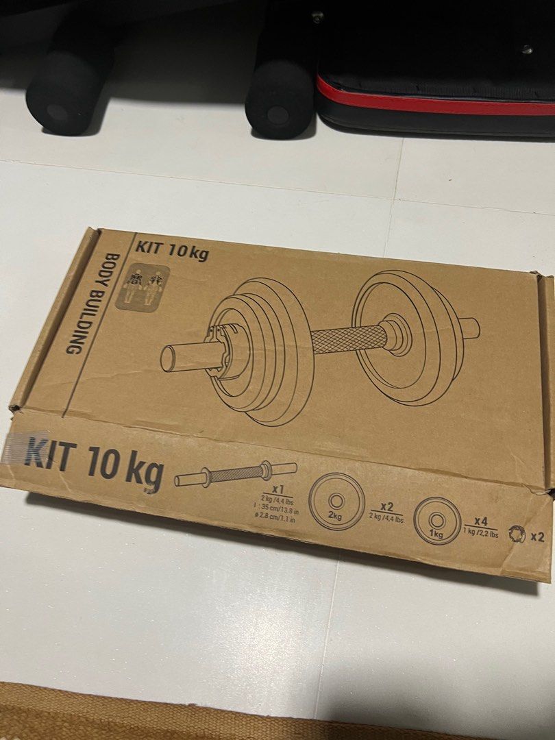 Decathlon Domyos 10KG Dumbbell Set Bodybuilding