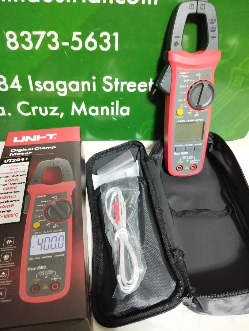 Digital clamp meter (Category: Construction Tools & Equipment) located in Manila. Submitted by 09150361920ronvillaflor (Listing ID 1314588665, Image 2). Description: Digital clamp meter Specs: UT204 600A 600V ₱6,900 For inquiries GLOBE:📞 ☎ 0⃣9⃣1⃣5⃣0⃣3⃣6⃣1⃣9⃣2⃣0⃣ 📞 ☎ 0⃣9⃣1⃣5⃣0⃣3⃣6⃣1⃣9⃣2⃣0⃣ Email me@ 📫 📑 r-o-n-.-h-a-y-a-i-@-g-m-a-i-l.c-o-m Check my Carousell: https://www.carousell.ph/u/ronvillaflor0/ PRICE MAY CHANGE WITHOUT PRIOR NOTICE‼️ ‼️.