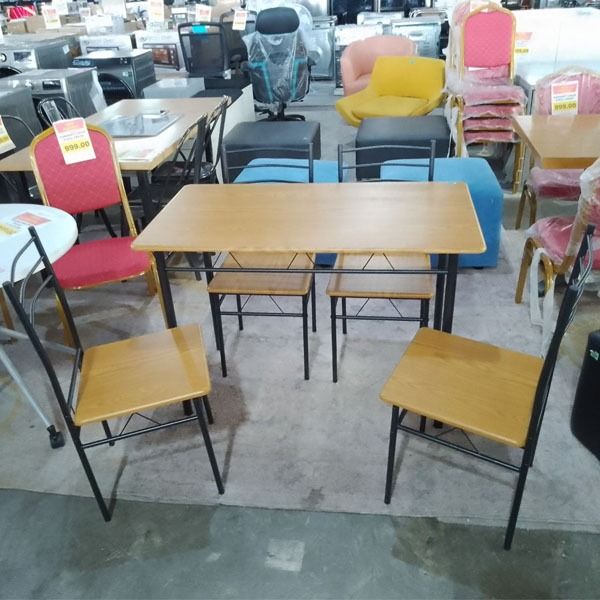 Dining Table Set SS-211 4 Seater Oak, Furniture & Home Living ...