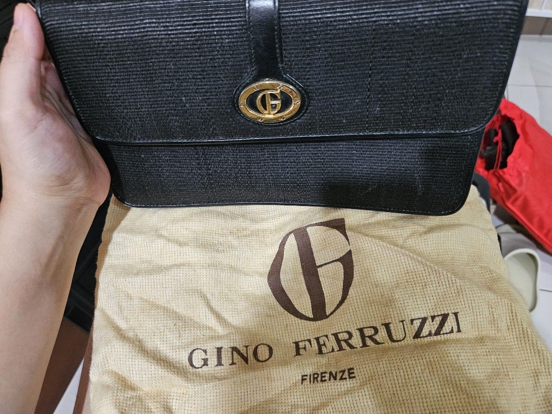 Gino Ferruzzi Sling Bag (Category: Luxury Bags & Wallets) located in Iloilo. Submitted by floresse (Listing ID 1314614668, Image 1). Description: Authentic Gino Ferruzzi Sling Bag Canvas and Genuine Leather Riri zipper Issue: Need retouch inside of the bag Price is negotiable (No to Low baller) J&T Courier Payment first before shipping of items Payment options GCASH/MAYA/BDO My location: Iloilo City.