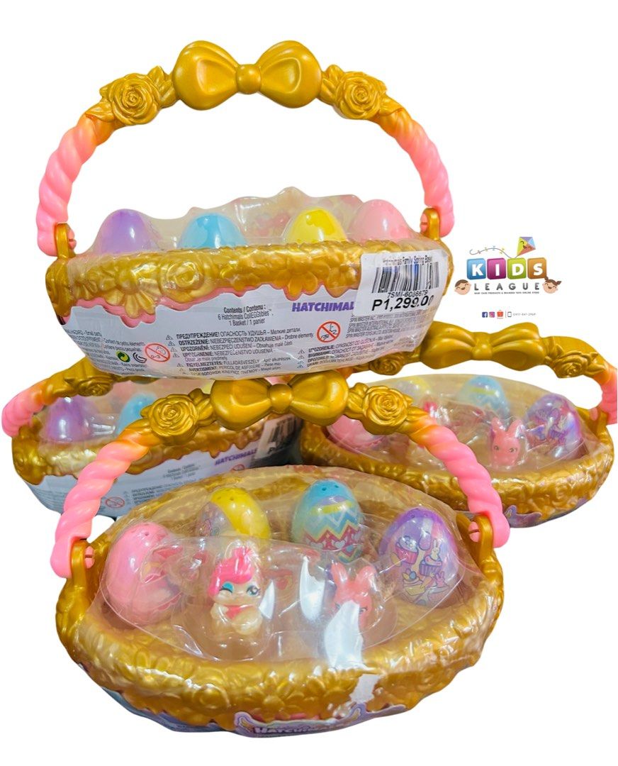 Hatchimals CollEGGtibles Bunny Family Spring Basket Gold Pink SRP 1299.75 Hobbies Toys Toys Games on Carousell