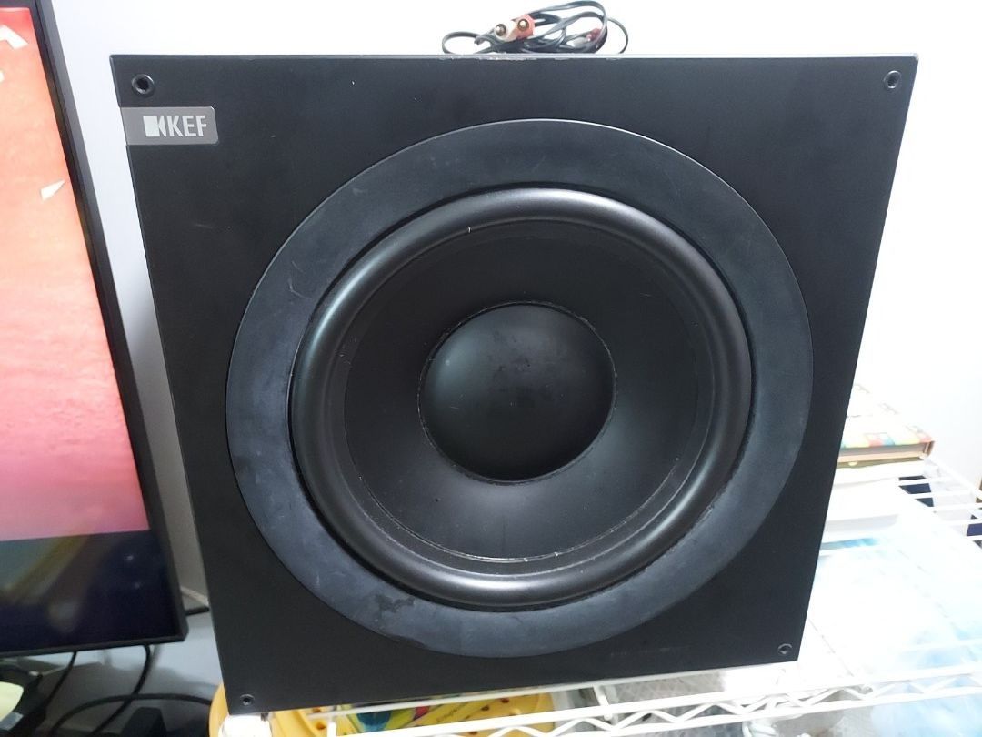 【極美品】　KEF Q400B  ウーファー　サブウーファー　電源付き　レア 極美品】 KEF Q400B ウーファー サブウーファー 電源付き レア