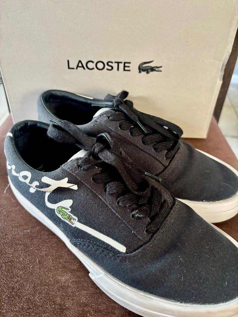Lacoste Women s Jump Serve Canvas Sneakers Women s Fashion Footwear Sneakers on Carousell