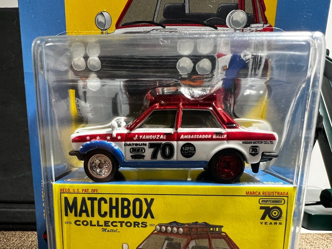 Matchbox collectors 70 years Datsun 510 Rally 03/22