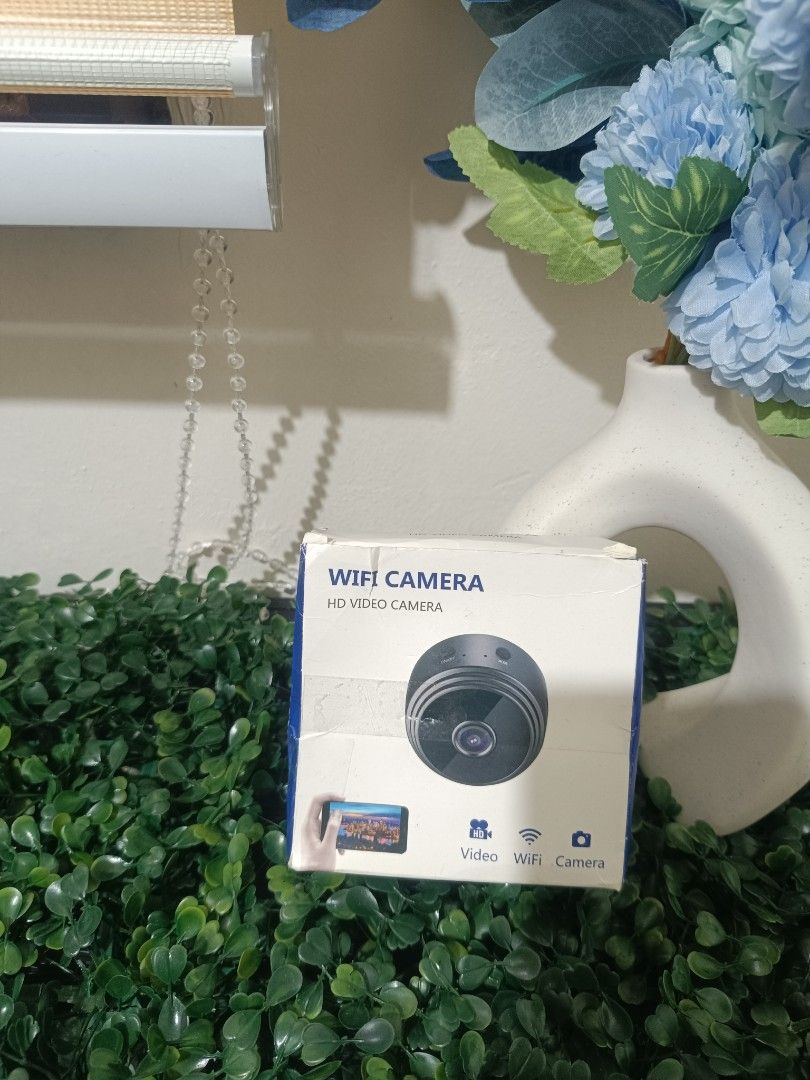 Mini Wifi Camera (Category: Security Systems & CCTV Cameras) located in Quezon City. Submitted by mhoniqvela04 (Listing ID 1314639688, Image 1). Description: Brandnew with box✅ 100% Working✅ Easy to install✅ With manual✅.