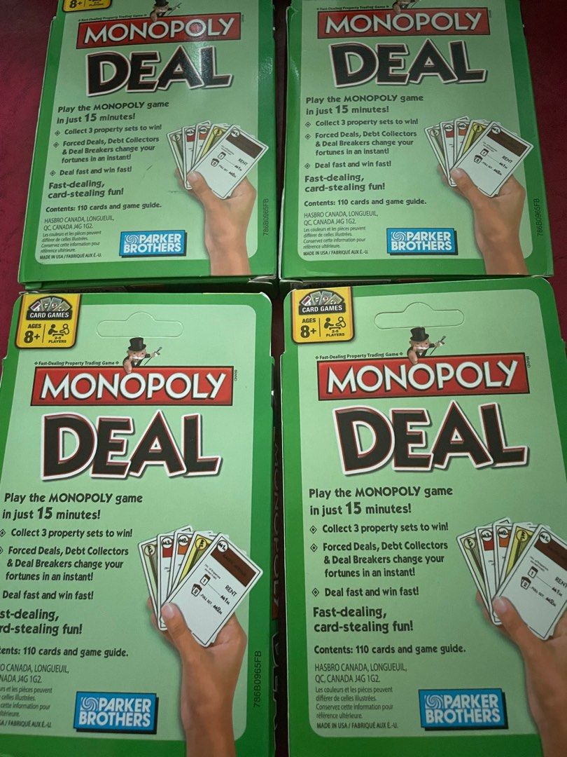 Monopoly Card Game (Category: Board Games & Puzzles) located in Pasig City. Submitted by shinzoned (Listing ID 1314573828, Image 2). Description: Brand New Pasig Location Gcash Payment Can Pick up today Pwede pangregalo.