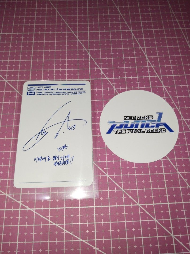 NCT127 YUTA Neo Zone TFR PHOTOCARD SET (Category: K-Wave Merchandise) located in Manila. Submitted by msjeons (Listing ID 1314637310, Image 2). Description: #NCT #NCT127 #YUTA PRICE ALL IN! (pf+sf already included) ✨ NCT 127 NEO ZONE: THE FINAL ROUND ✨ 💚 YUTA TFR 2ND PLAYER! 💚 = photocard + circle card (SET) ↝onhand ↝official ↝mint condition ↝own pull mop: gcash mod: direct jnt/lbc/flash message me^^ ‼️PLEASE TAKE TIME TO READ FOR FAQS‼️ 🫶 FOR