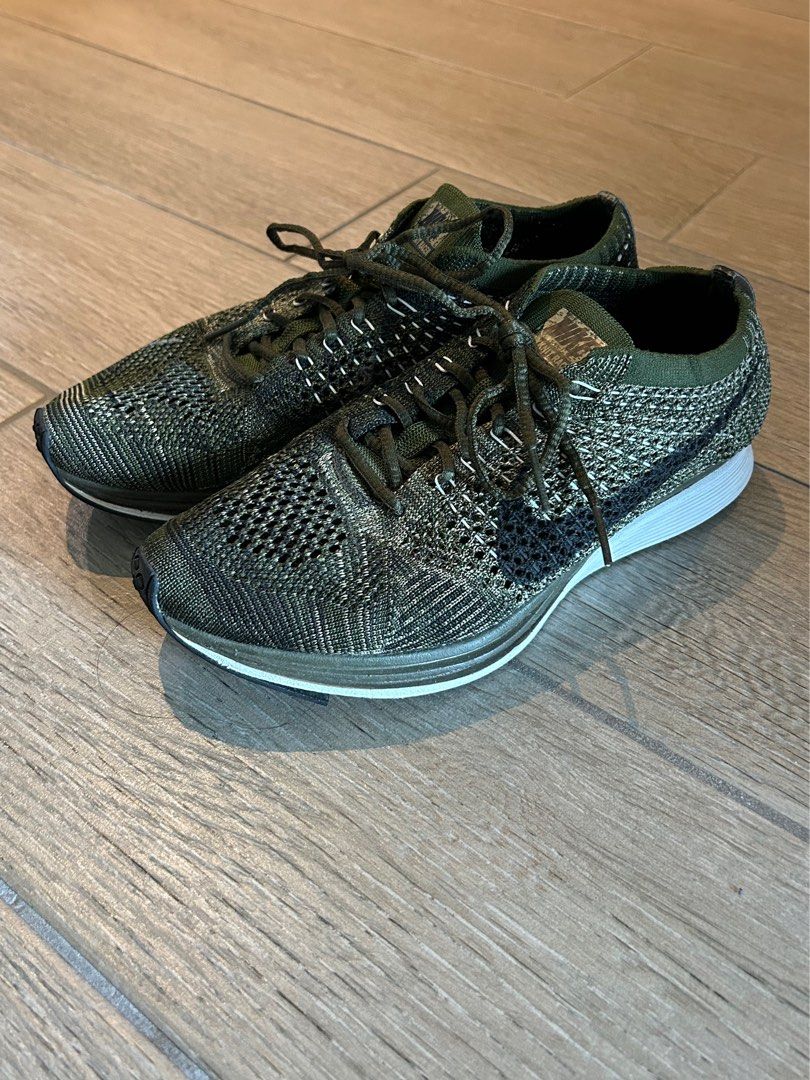 Nike Flyknit Racer Rough Green Women US6.5 Carousell