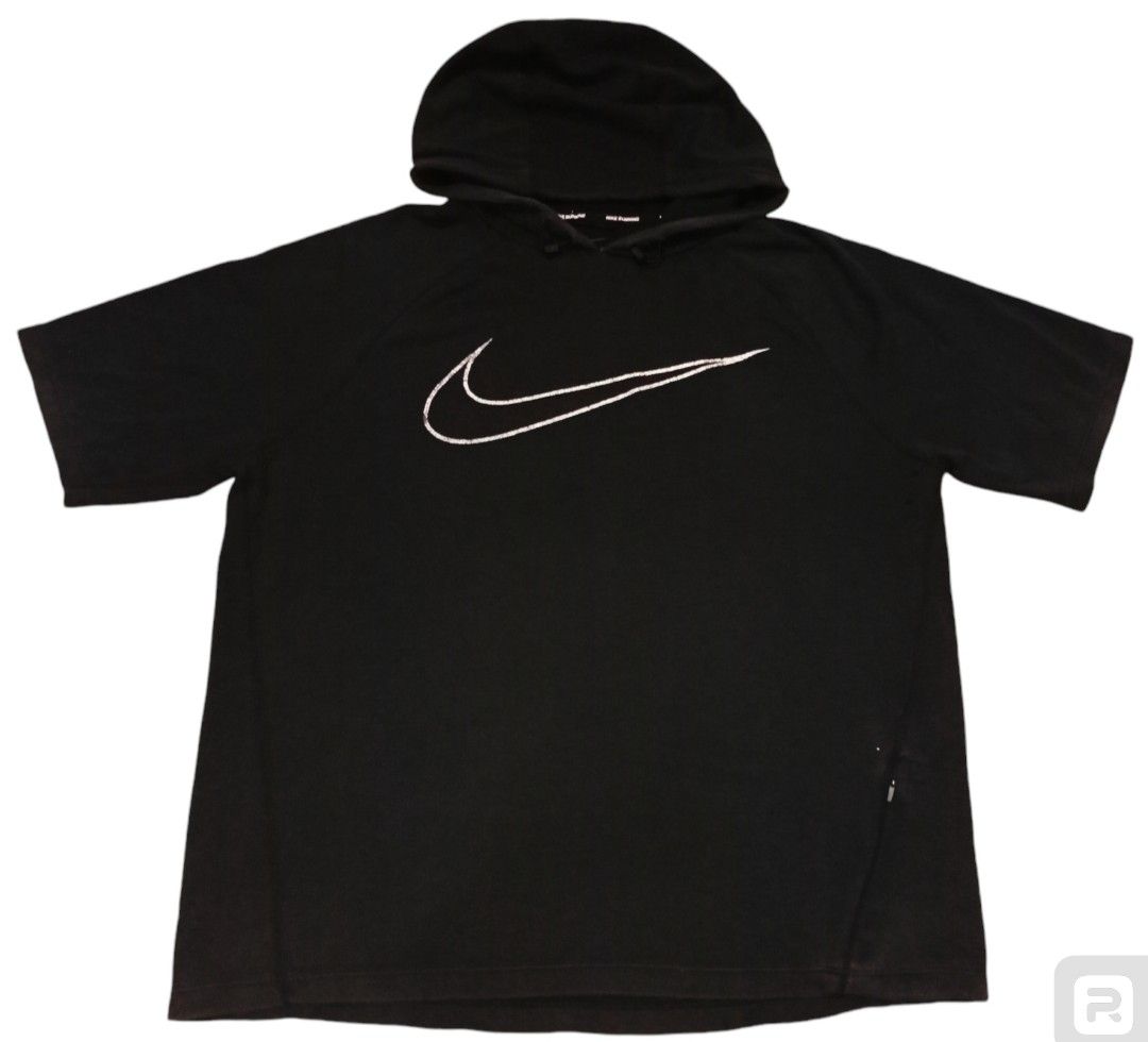 nike plus size men's hooded shirts & tops