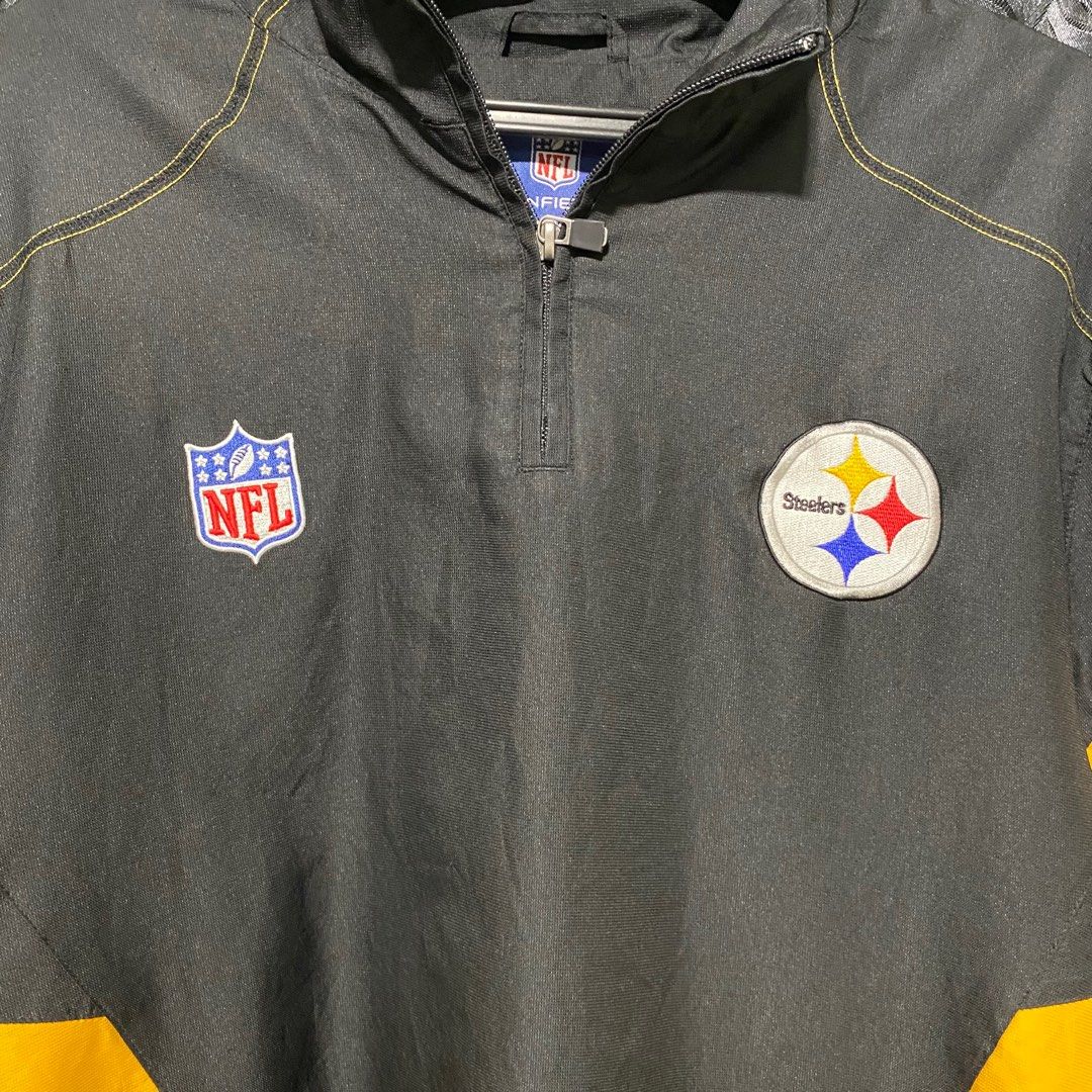 Pittsburgh Steelers Reebok Half Zip jacket (Category: Coats, Jackets and Outerwear) located in Paranaque City. Submitted by _v.dos (Listing ID 1314683159, Image 2). Description: Negotiable.