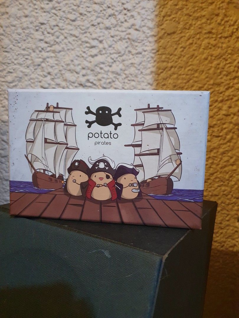 Potato Pirates (Category: Board Games & Puzzles) located in Marikina City. Submitted by ishootjpegs (Listing ID 1314579852, Image 1). Description: Selling my old board games. Description from BGG: Potato Pirates is a lethal combination of potatoes, programming, and piracy rolled into an epic card game. Roast, mash, or fry your opponents and send them down to Davy Jones' locker — but before you can reign terror on the high seas, you have to first 