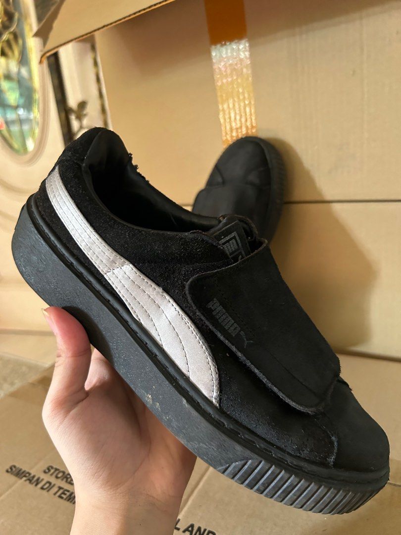 Puma platform strap satin deals