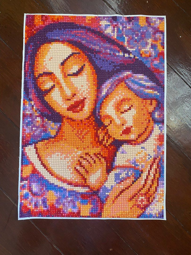 Ready made Mother & child diamond painting (Category: Art & Prints) located in Quezon City. Submitted by aigeecat (Listing ID 1314596028, Image 1). Description: Mother and child design Ready made You can put in a frame.