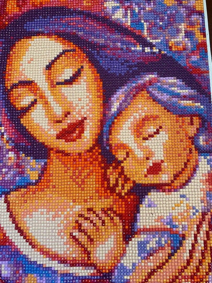 Ready made Mother & child diamond painting (Category: Art & Prints) located in Quezon City. Submitted by aigeecat (Listing ID 1314596028, Image 3). Description: Mother and child design Ready made You can put in a frame.